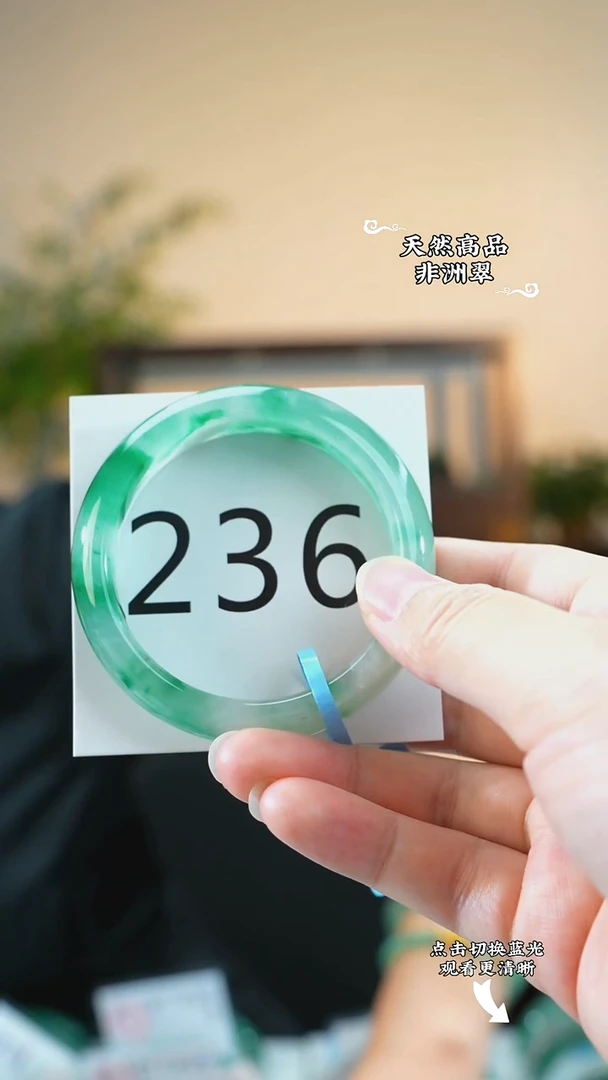 未镶嵌手镯石英质玉（非洲翠）52-53