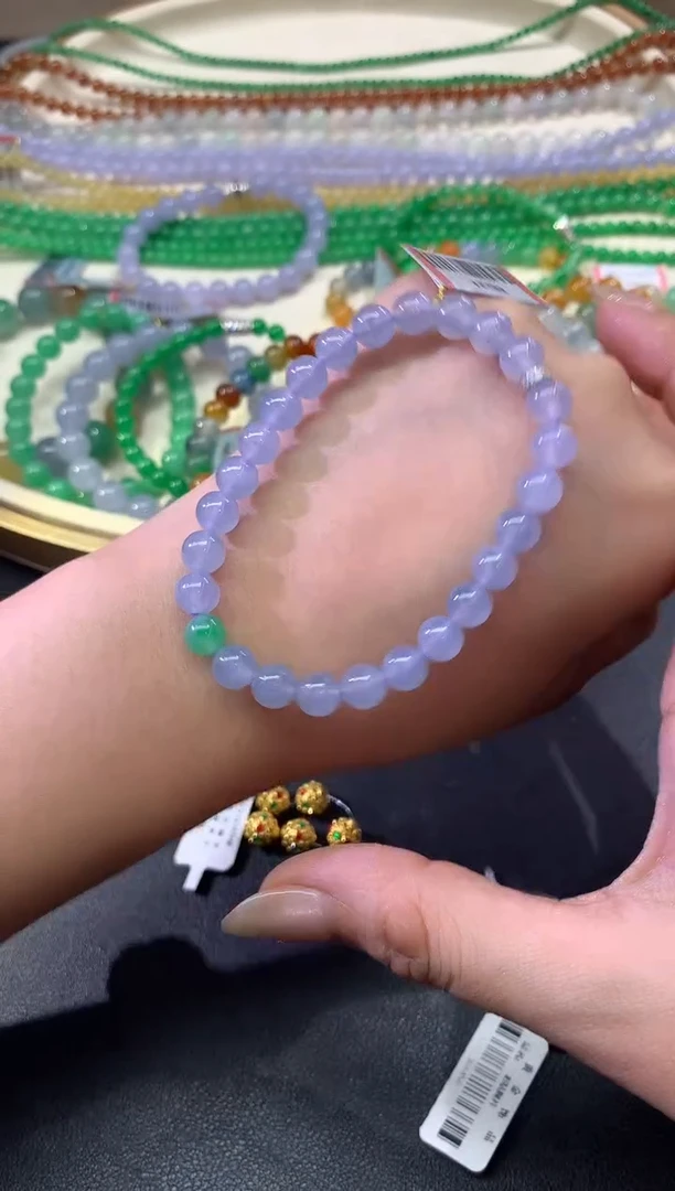 未镶嵌手串翡翠E199|15800