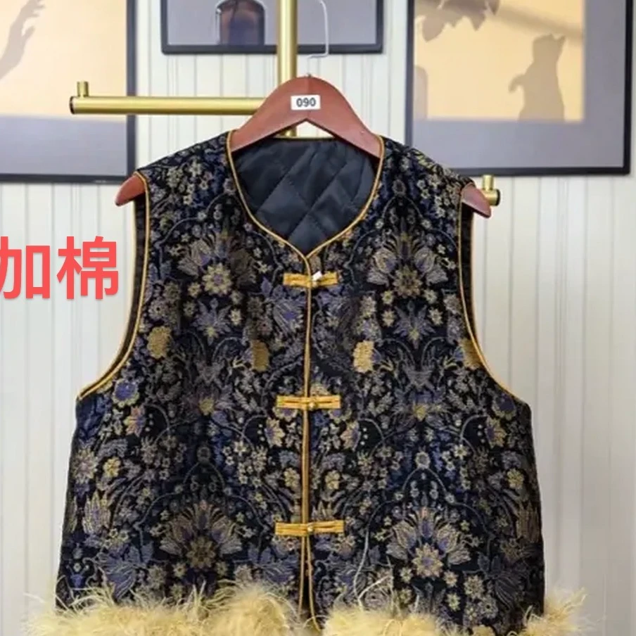 686新中式短马甲民族风