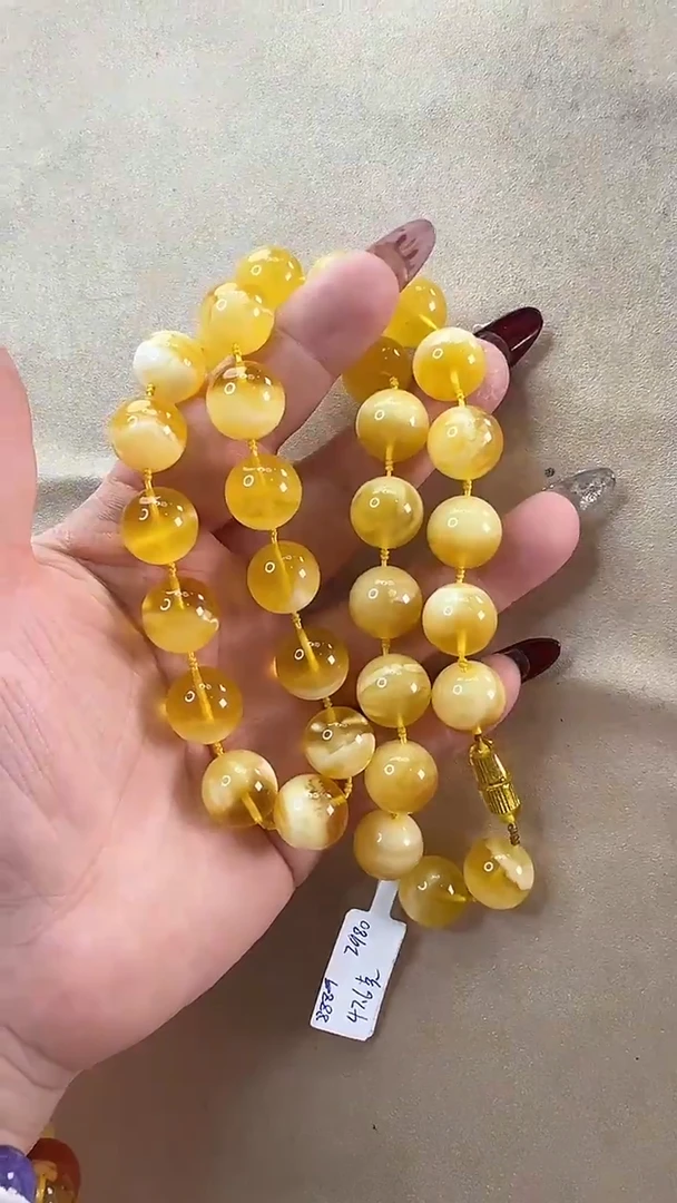 【闪购商品】琥珀颈饰未镶嵌项链