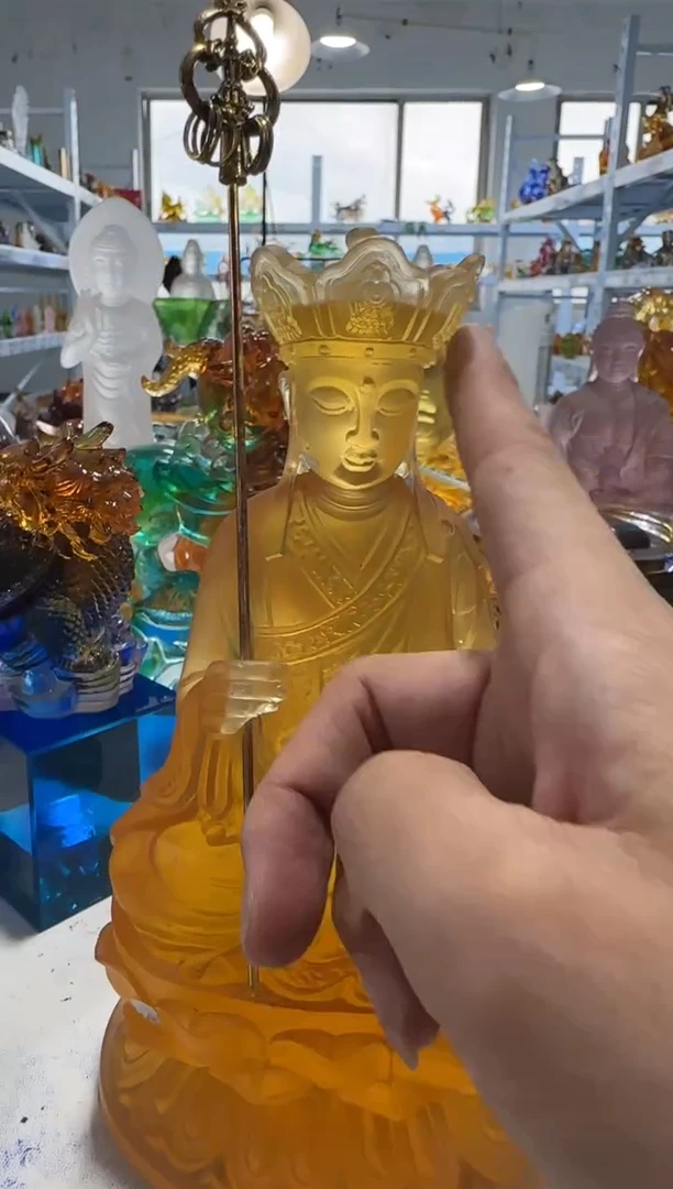 手工艺品琉璃619 地藏  微瑕作品  不退不换  介意勿拍