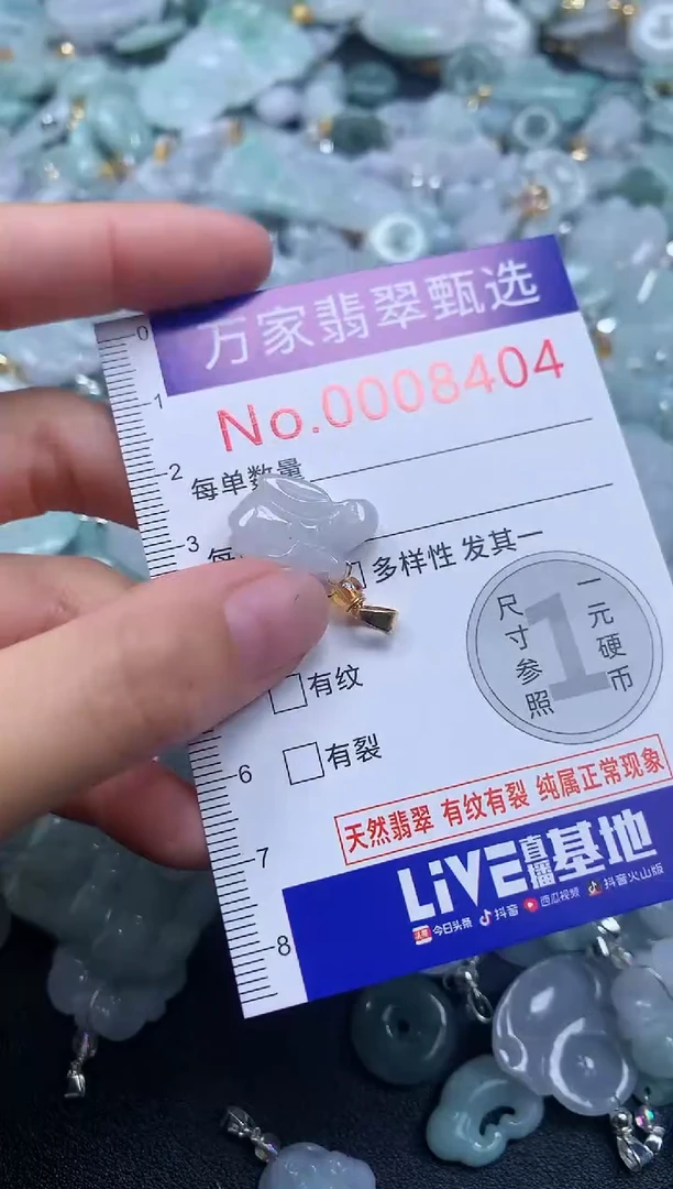 吊坠(不含链)未镶嵌翡翠8404