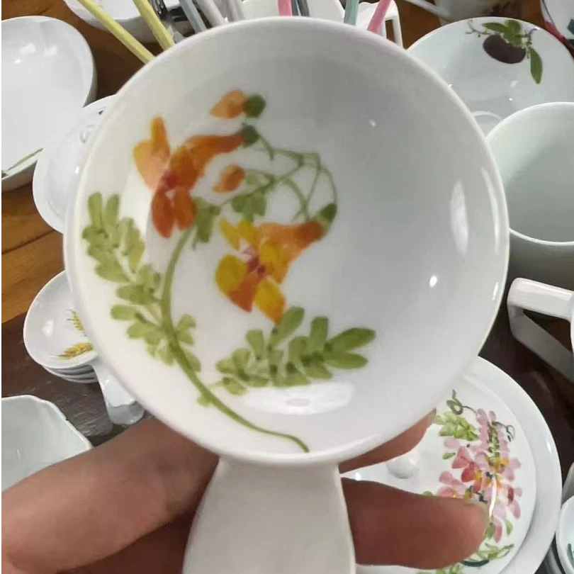景德镇手绘釉下彩小料碟