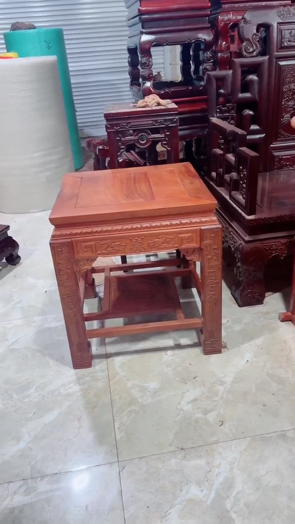 鸡翅木类成套家具大果紫檀·52/52/58角几