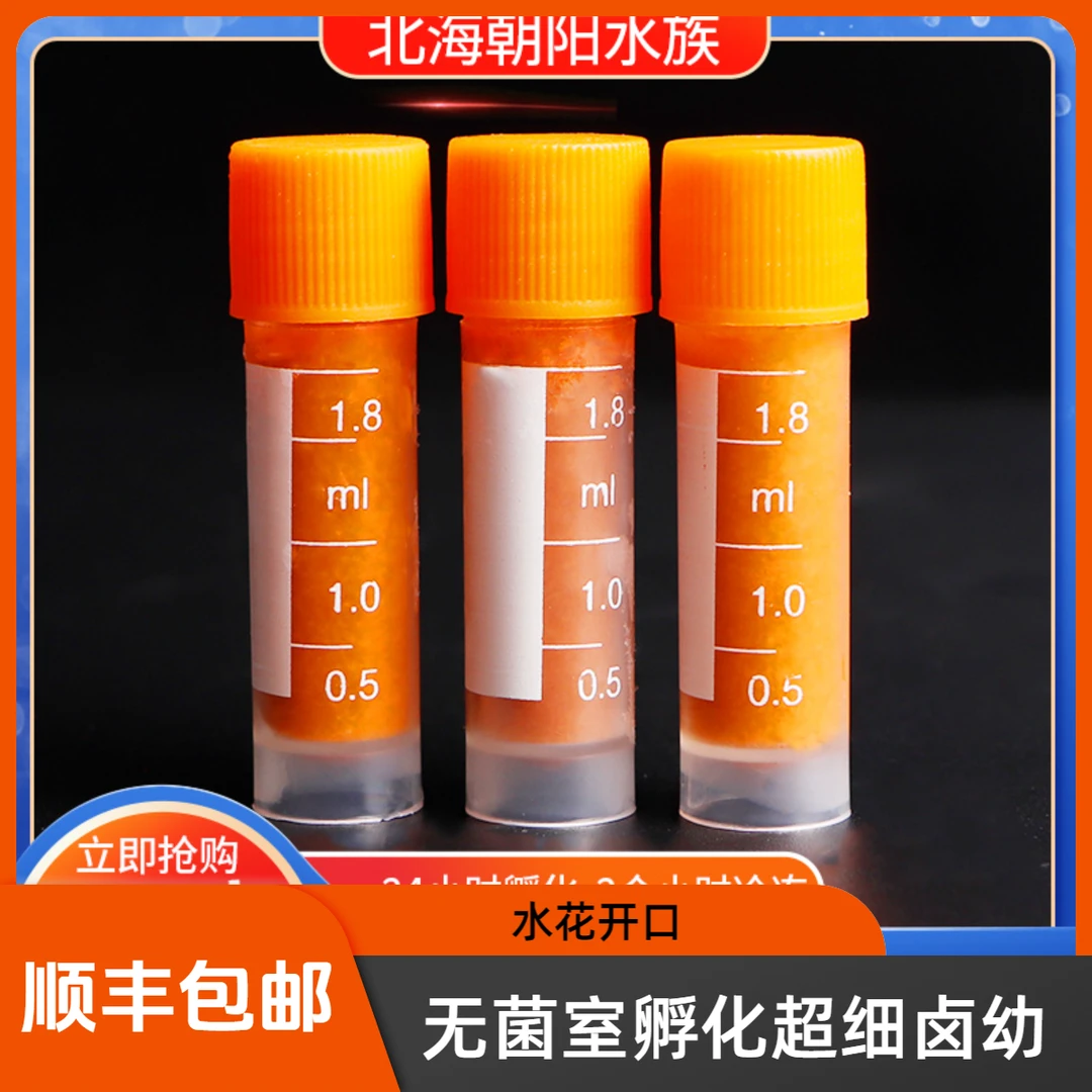俊泰朝阳免孵化丰年虾超细卵幼虫燕鱼金波子兰寿泰狮水花开口饲料