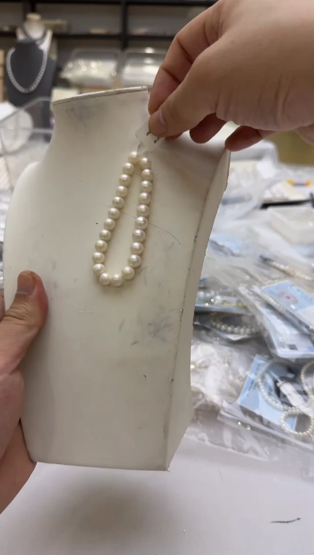 淡水珍珠手链未镶嵌8mm 弹力绳-孤品