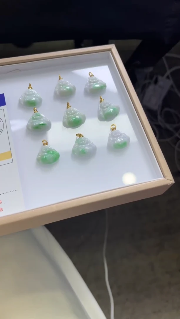 吊坠(赠链)银S925镶嵌翡翠J134/多样性发一件/配绳子（小）