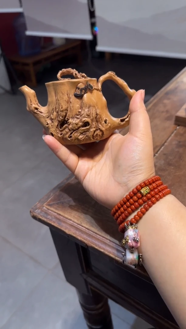 茶壶紫砂情***稳达摩 黄金段