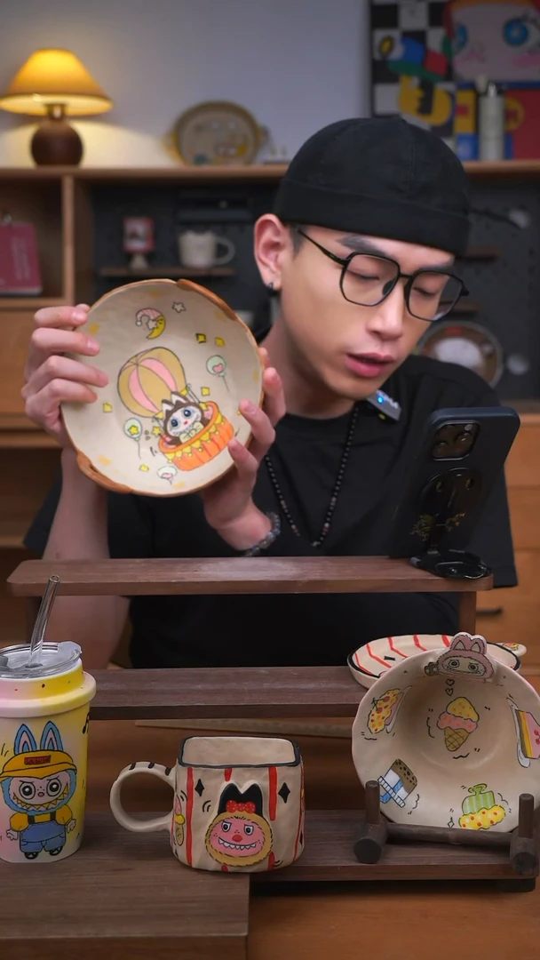 杯子景德镇可爱设计师款陶瓷