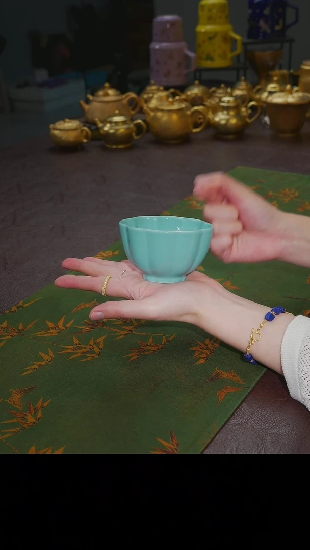 杯【宜景窑蒂芙尼蓝系列】蚌壳杯