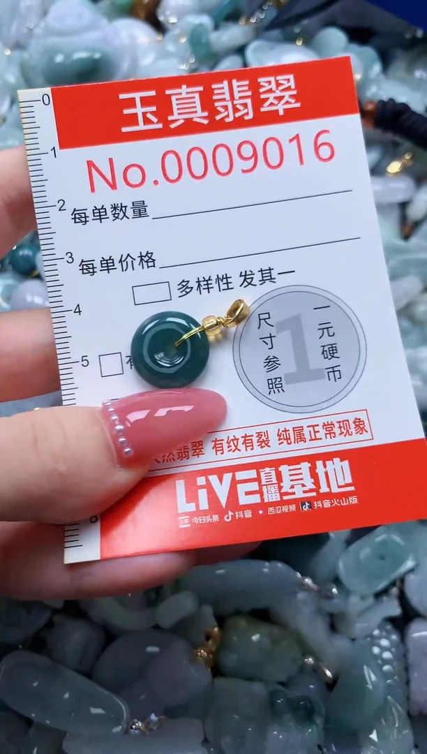 翡翠未镶嵌吊坠(不含链)9016
