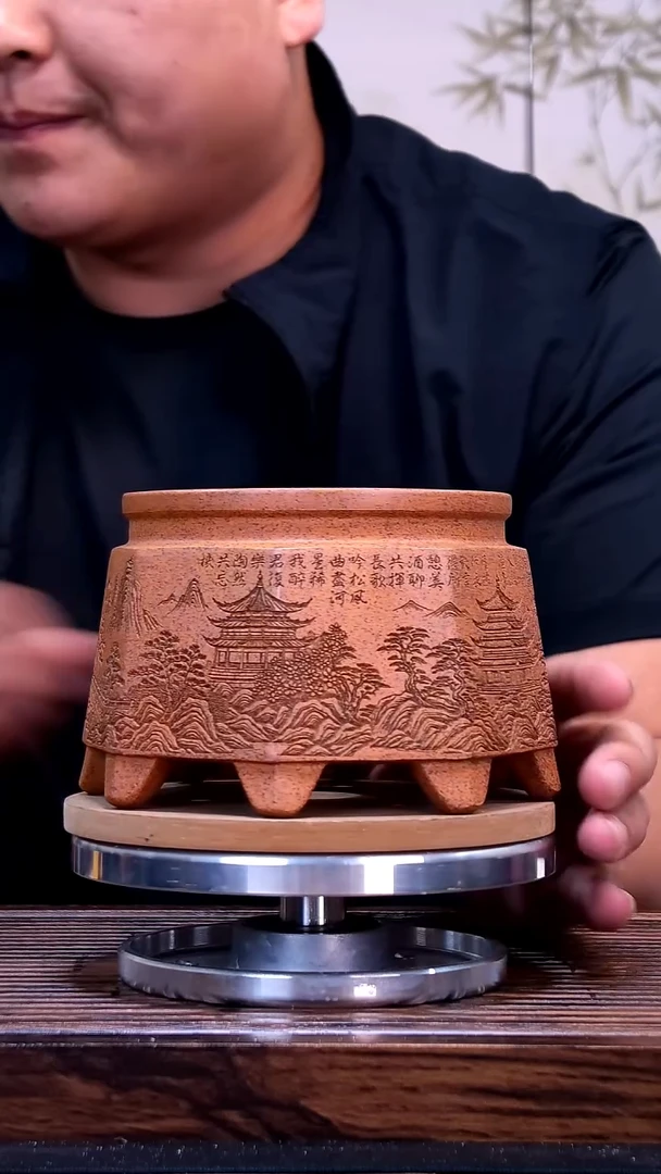紫砂花盆紫砂花盆内口10-7