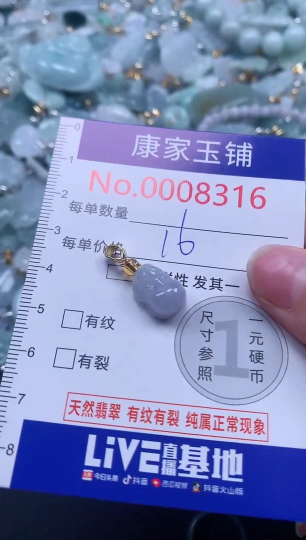 颈饰未镶嵌翡翠8316