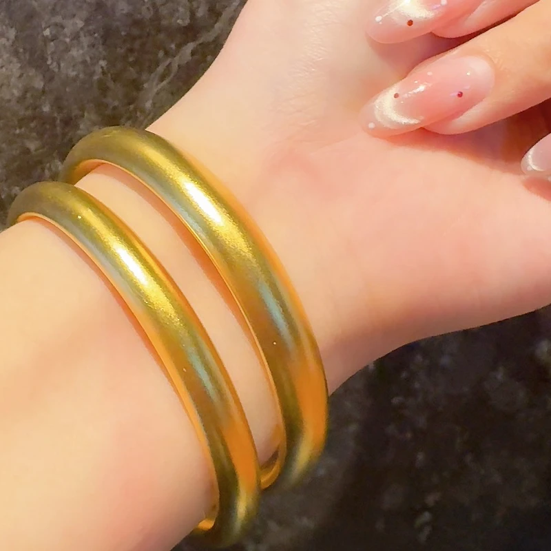 足银手镯 卡8泥鳅背手镯女士精美时尚简约气质女款