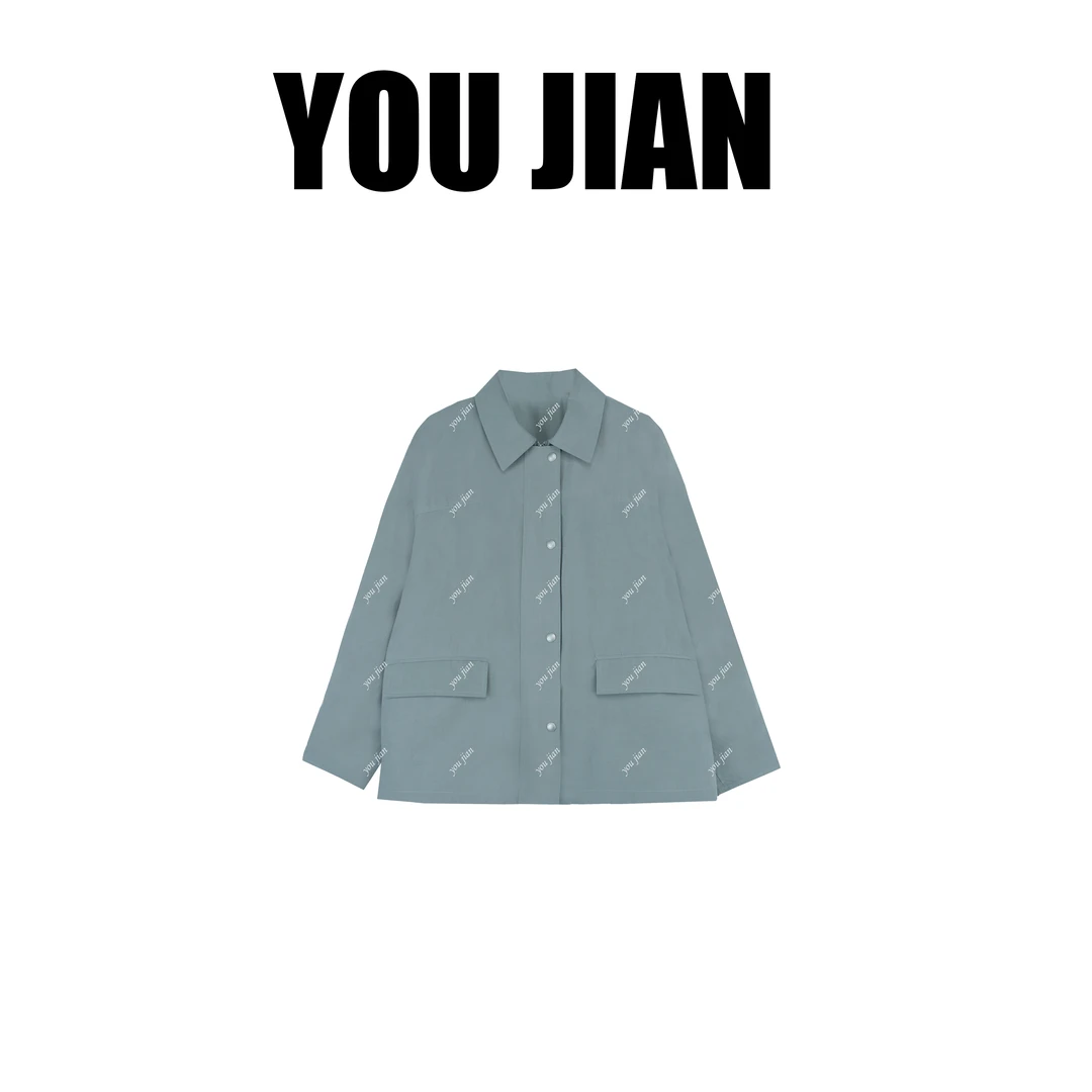 【清澈】肌理感！设计感小众工装外套撞色简约