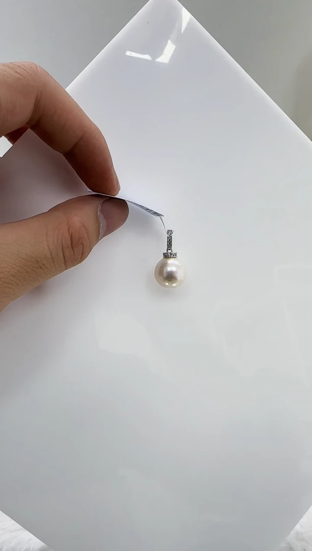 【闪购商品】淡水珍珠DA银S925镶嵌b627 白珠吊12