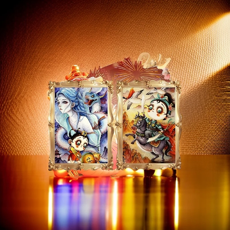 《代拆》无定义工作室出品—今夕何夕系列手绘卡盲盒 现货摆件收藏