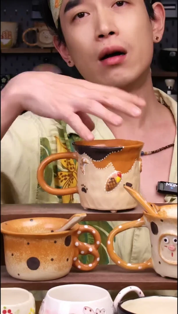 杯子景德镇可爱设计师款陶瓷