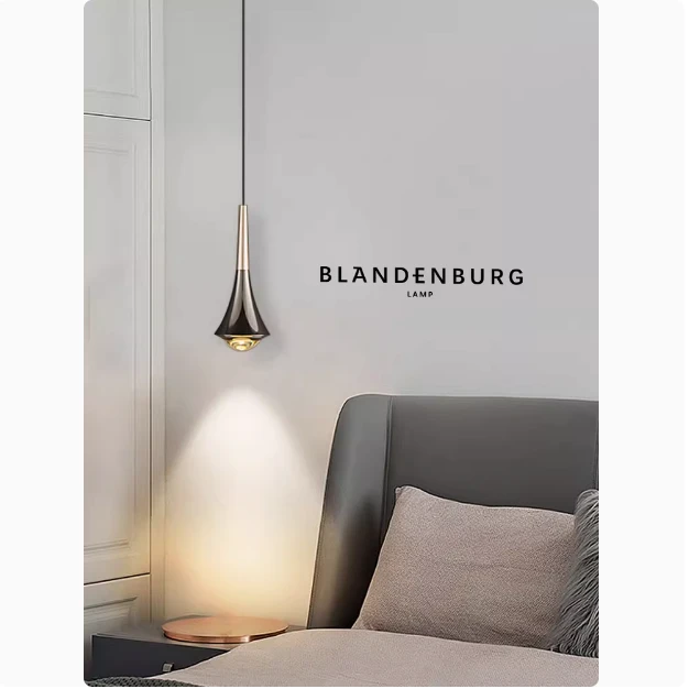 意式极简吊线灯可升降现代简约房间装饰灯2024设计卧室床头小吊灯