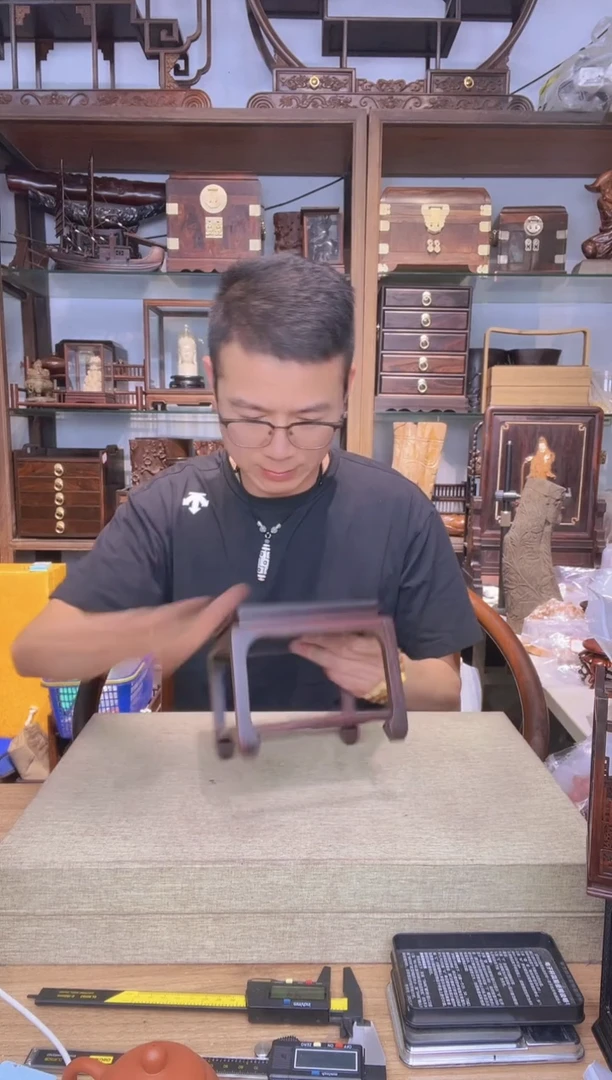 乌木类书架147微凹摆台  瑕疵