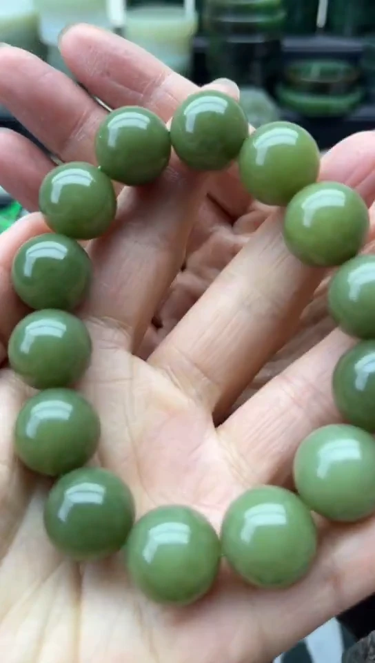 未镶嵌和田玉珠宝半成品手串