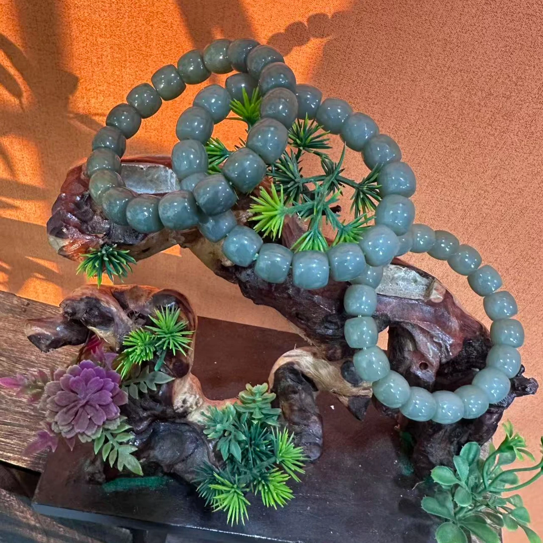 天然和田玉手串-GS-10289多样性发其一