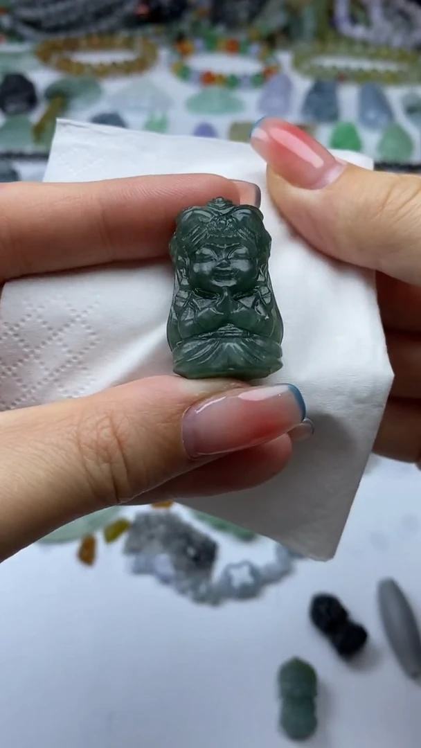 未镶嵌定制翡翠毛货定制不退不换