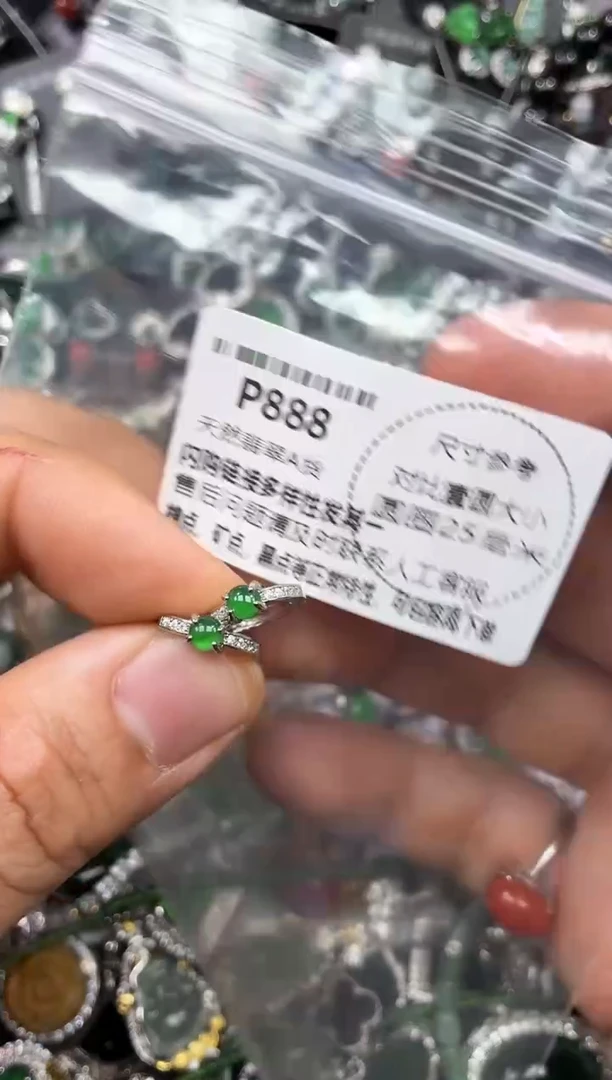 颈饰未镶嵌翡翠P888耳扣