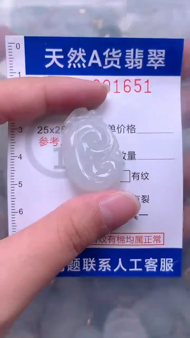 翡翠未镶嵌吊坠(不含链)1