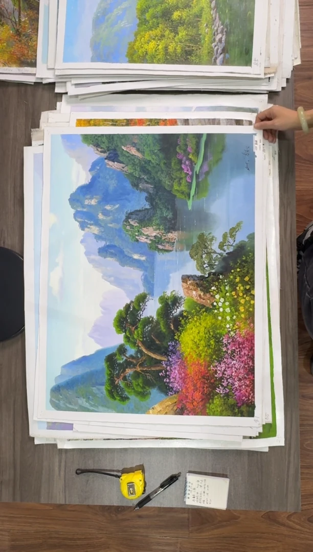 油画【43号】约50*70cm丨朝鲜原创纯手绘孤品油画丨顺丰包邮