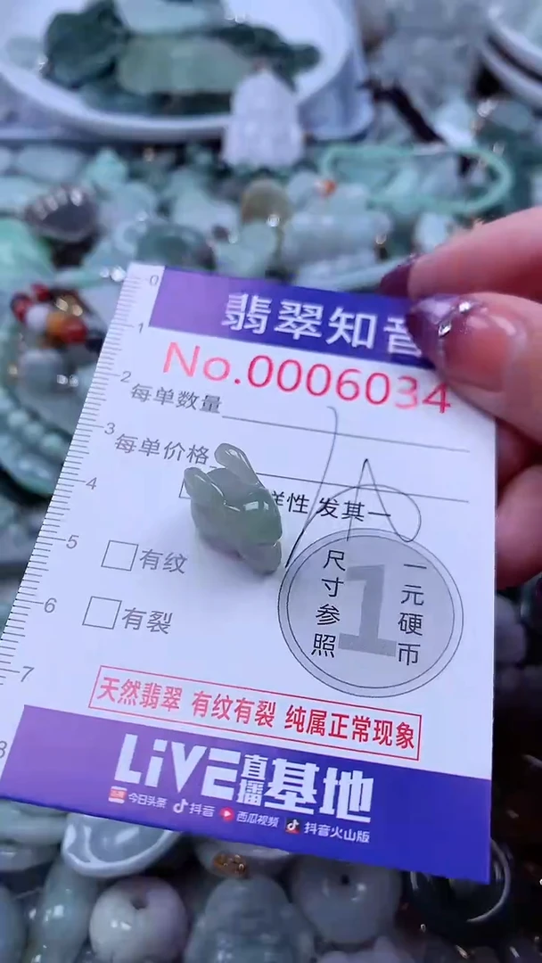 翡翠未镶嵌吊坠(不含链)6034