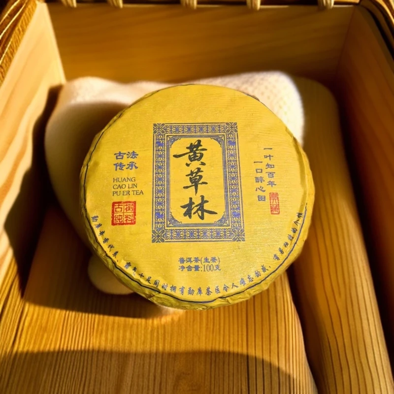 -2023年 头春《黄草林》古树纯料//普洱生茶/100g/饼