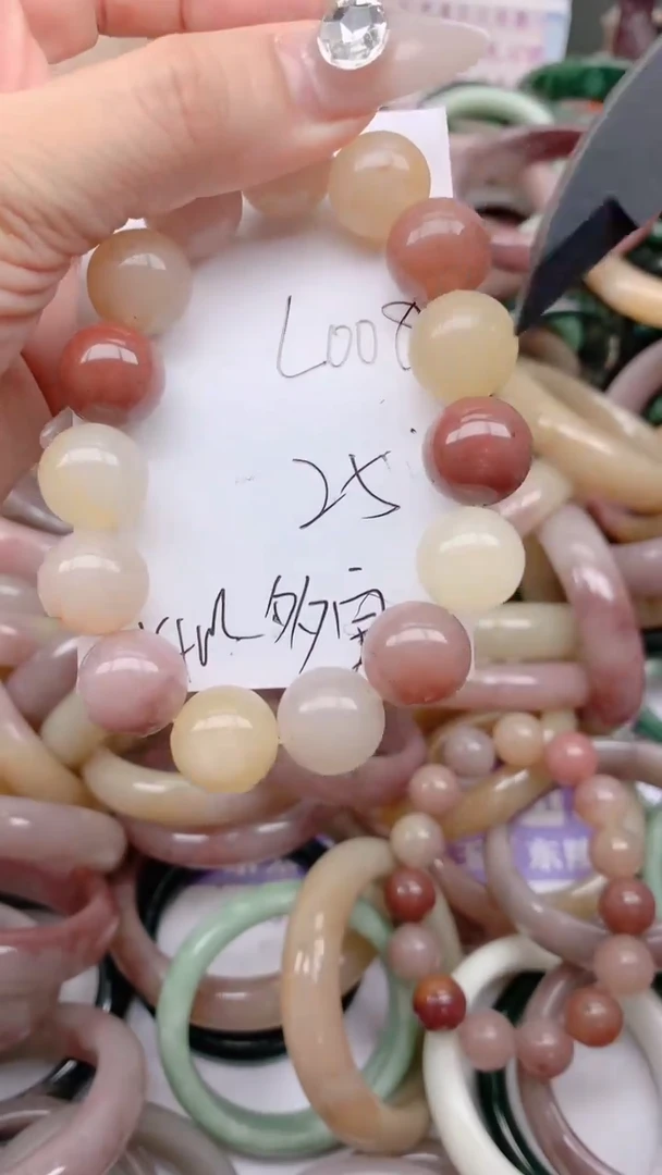 石英质玉手镯未镶嵌L008多宝手串