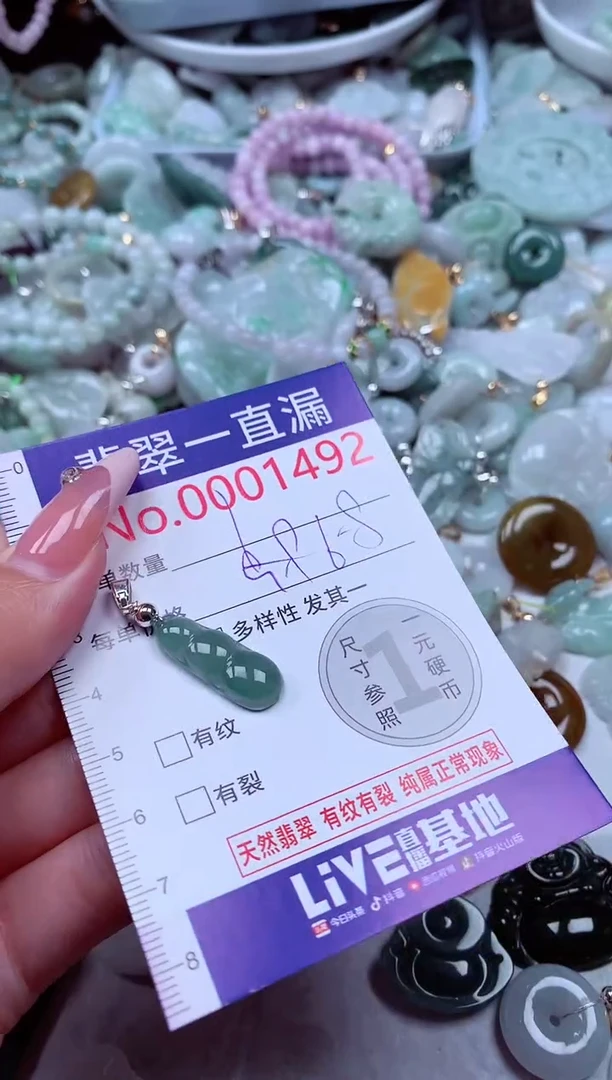 翡翠未镶嵌吊坠(不含链)1492