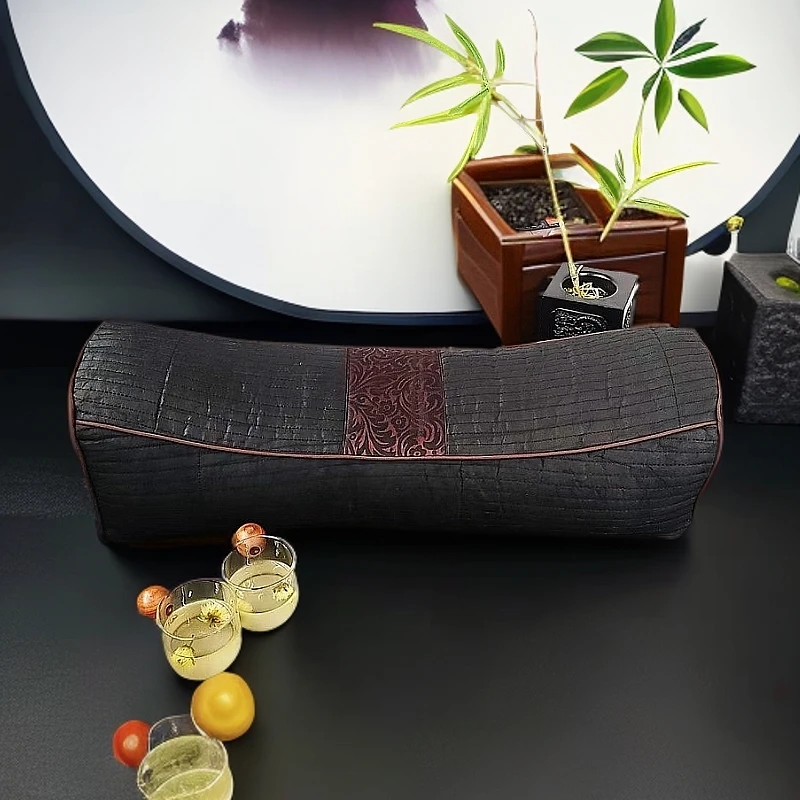 【熹宸香云纱】香云纱安神助眠颈椎枕家用护颈椎富贵包枕宫廷皇后枕