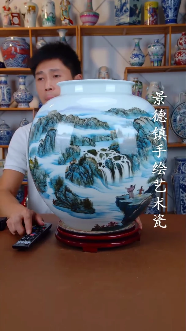 现代景德镇手工手绘陶瓷摆件57