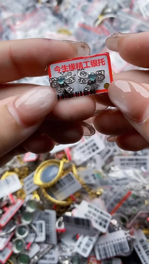 【闪购商品】翡翠戒指银S925镶嵌22222---6