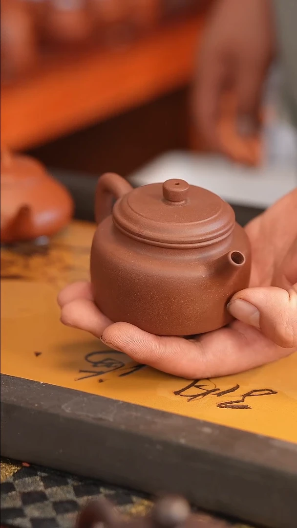 茶壶紫砂原矿手工制作