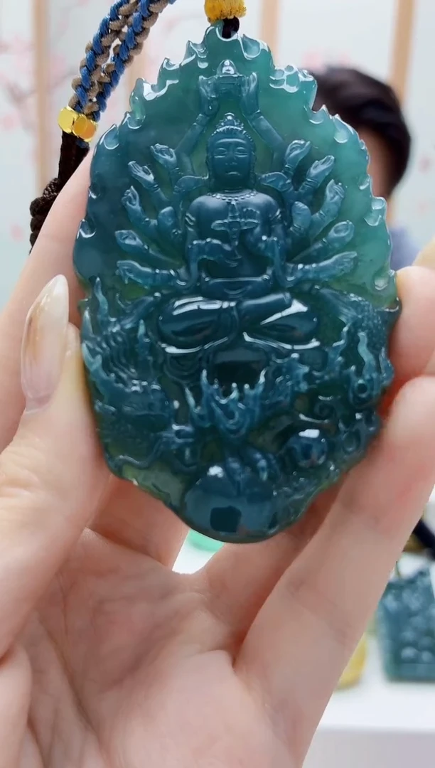 未镶嵌定制翡翠5060jw-毛货挂件64