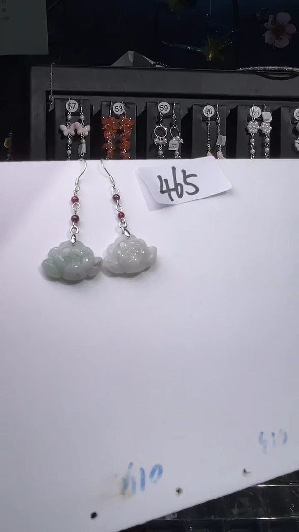 银S925镶嵌耳饰紫晶喜欢拍