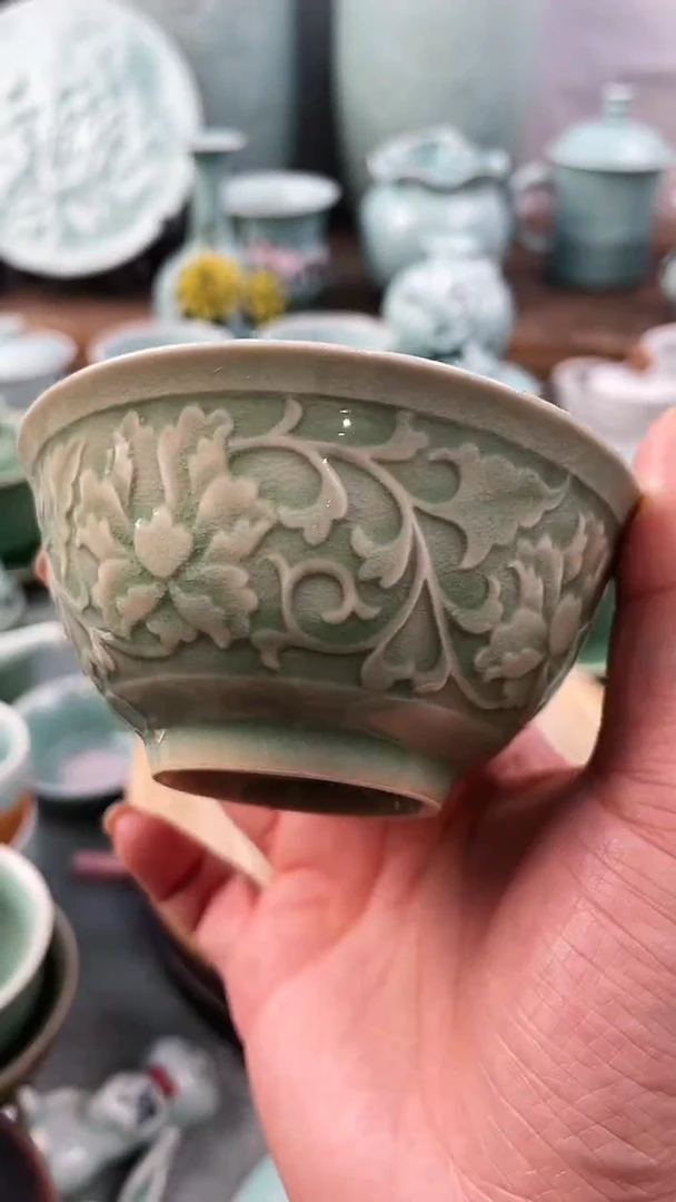 【闪购商品】纯手工 特价 微瑕 慧仙青瓷