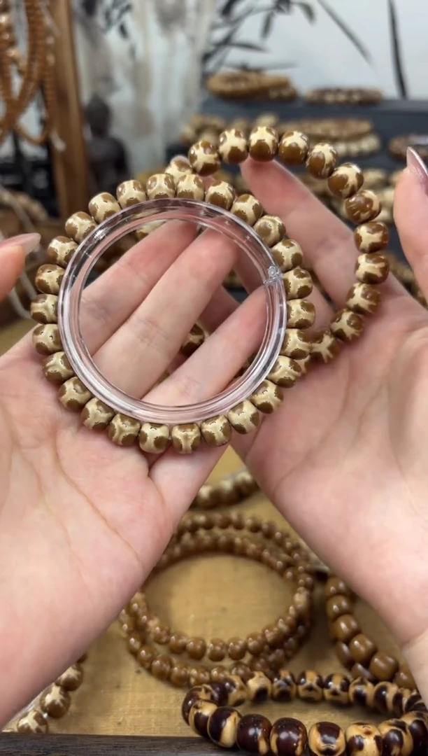 紫金鼠手串快**莓9*8实心微笑熊猫精挑