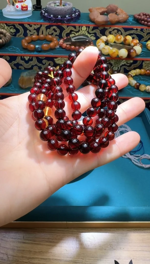 手链琥珀未镶嵌多样性发一件 004