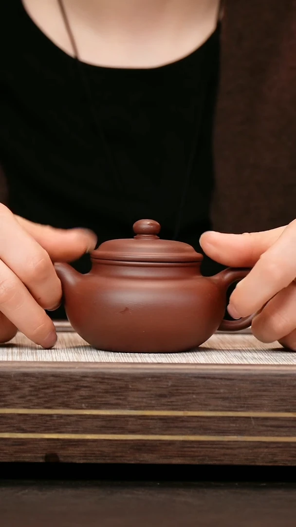 茶壶紫砂中槽清 仿古180cc 小号
