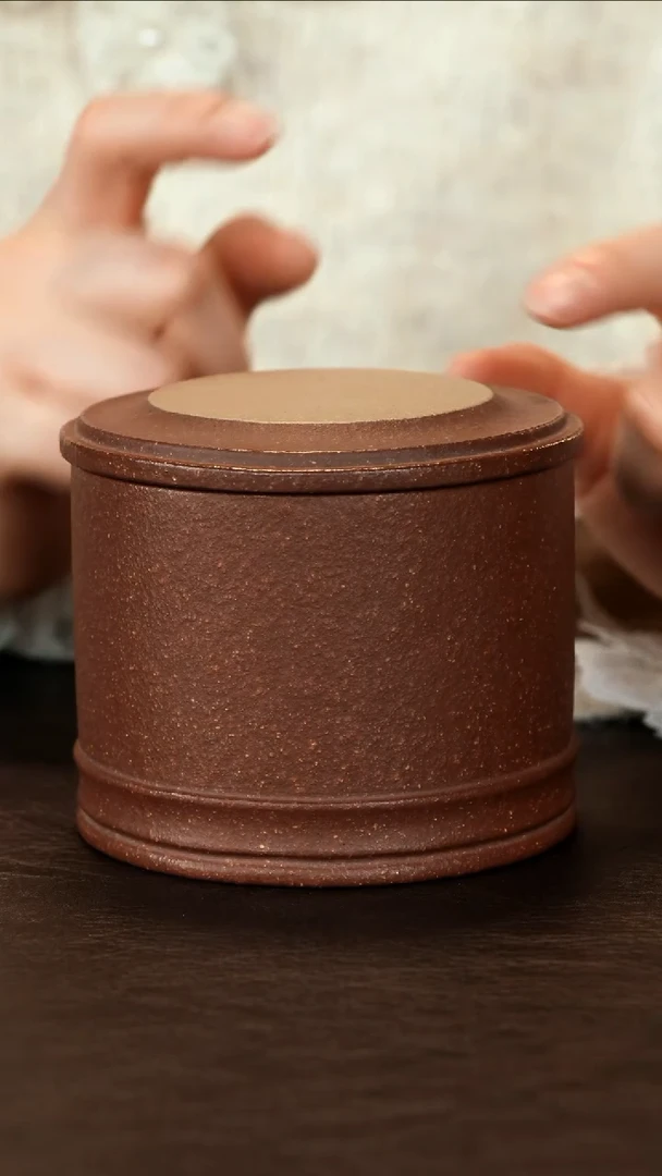 【闪购商品】紫砂茶杯直播福利小茶叶罐粗砂降坡泥约100克