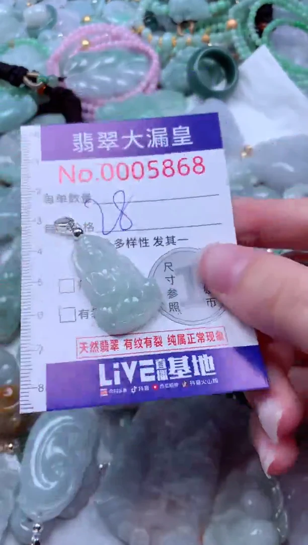 吊坠(不含链)未镶嵌翡翠5868