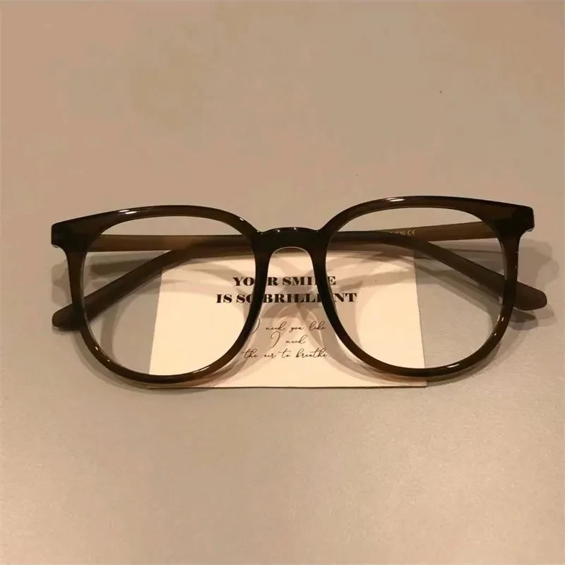 防蓝光显脸小大镜框平光镜显瘦超可爱素颜上早八眼镜