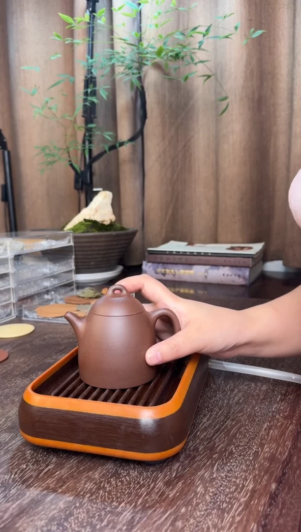 红*龙子冶秦权-半手工制作（黄龙山紫泥-40目）容量：190CC