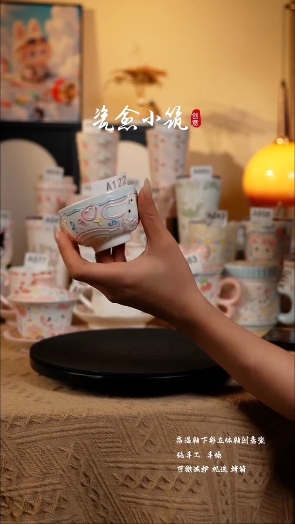 景德镇高温立体釉创意瓷