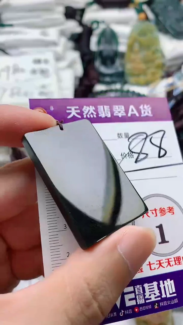 颈饰未镶嵌和田玉（墨玉）888